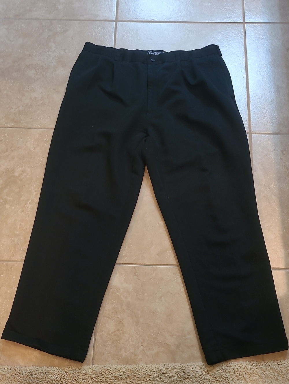 Men's Black Dress Pants - Comfort Waistband 38x32